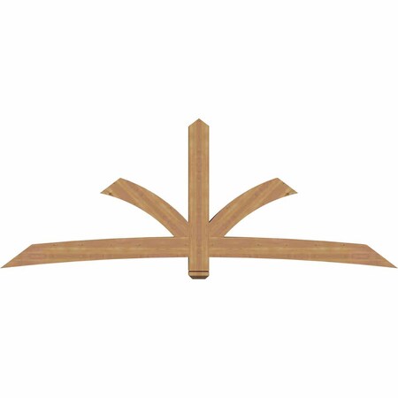 Ekena Millwork Davenport Timber Gable Bracket, Western Red Cedar, 108"W x 40"H x 5 1/2"D x 5 1/2"F, 9/12 Pitch GBW108X40X0606DAV00SWR